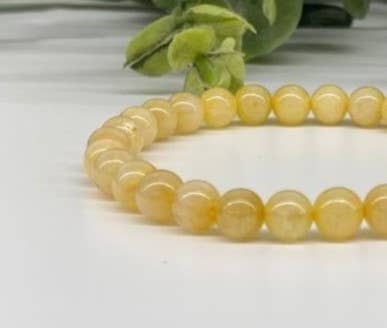 Citrine Stretchable Bracelet 6mm Beads