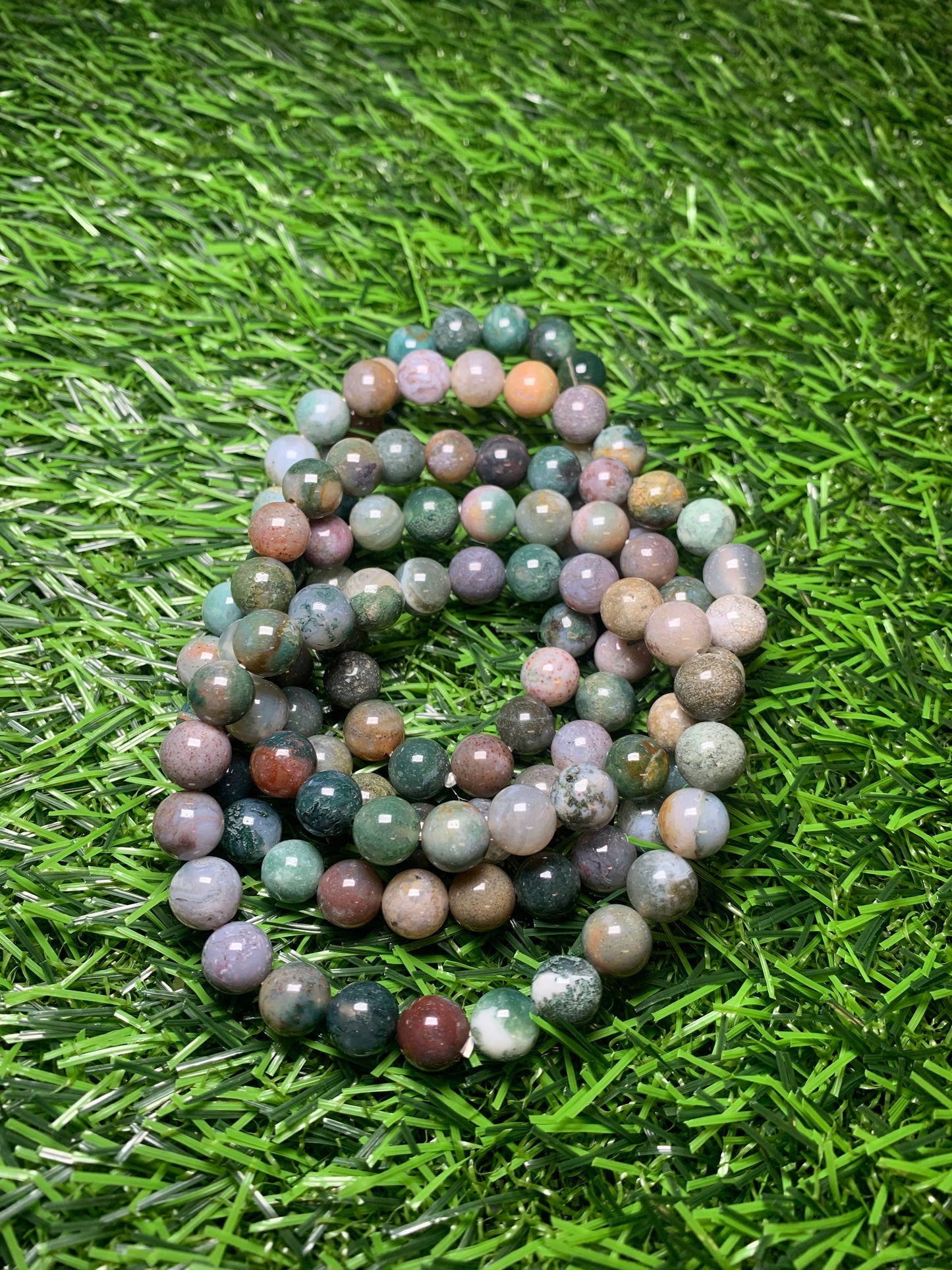 Indian Moss Agate Bracelet - 8mm