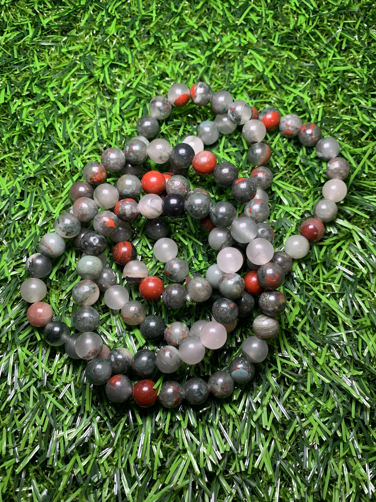 Bloodstone Bracelet- 8mm